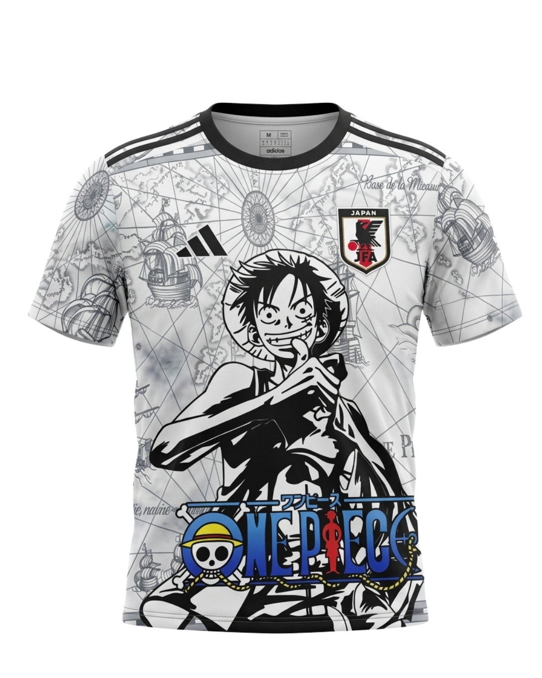 Camiseta Japon One Piece Luffy Map