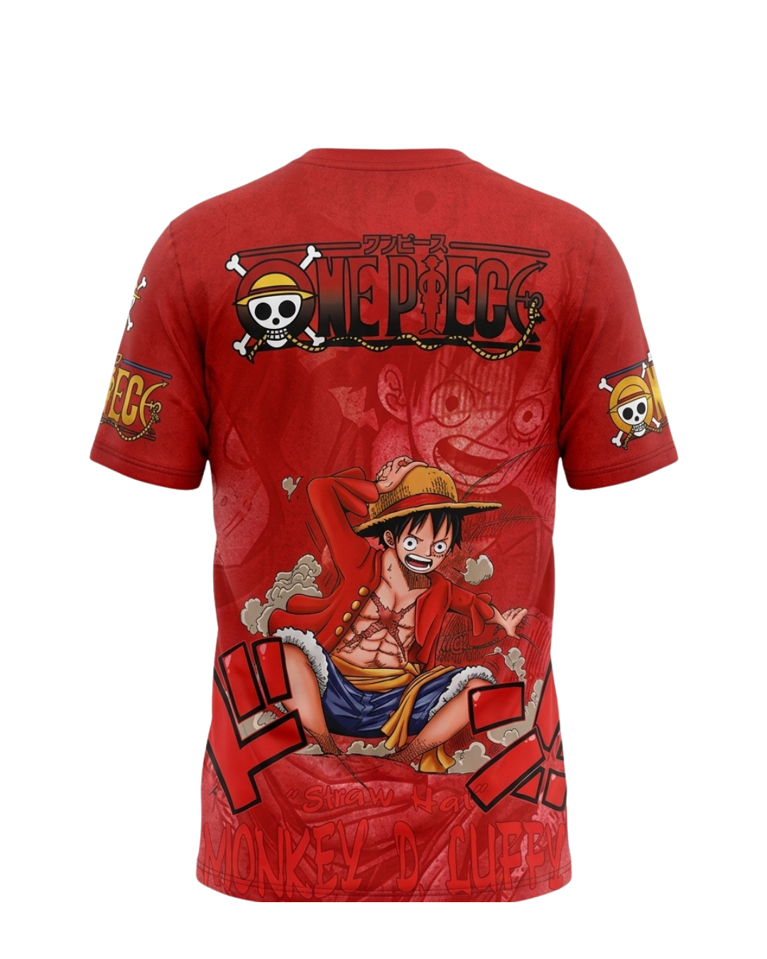 Camiseta Japon One Piece Luffy Red