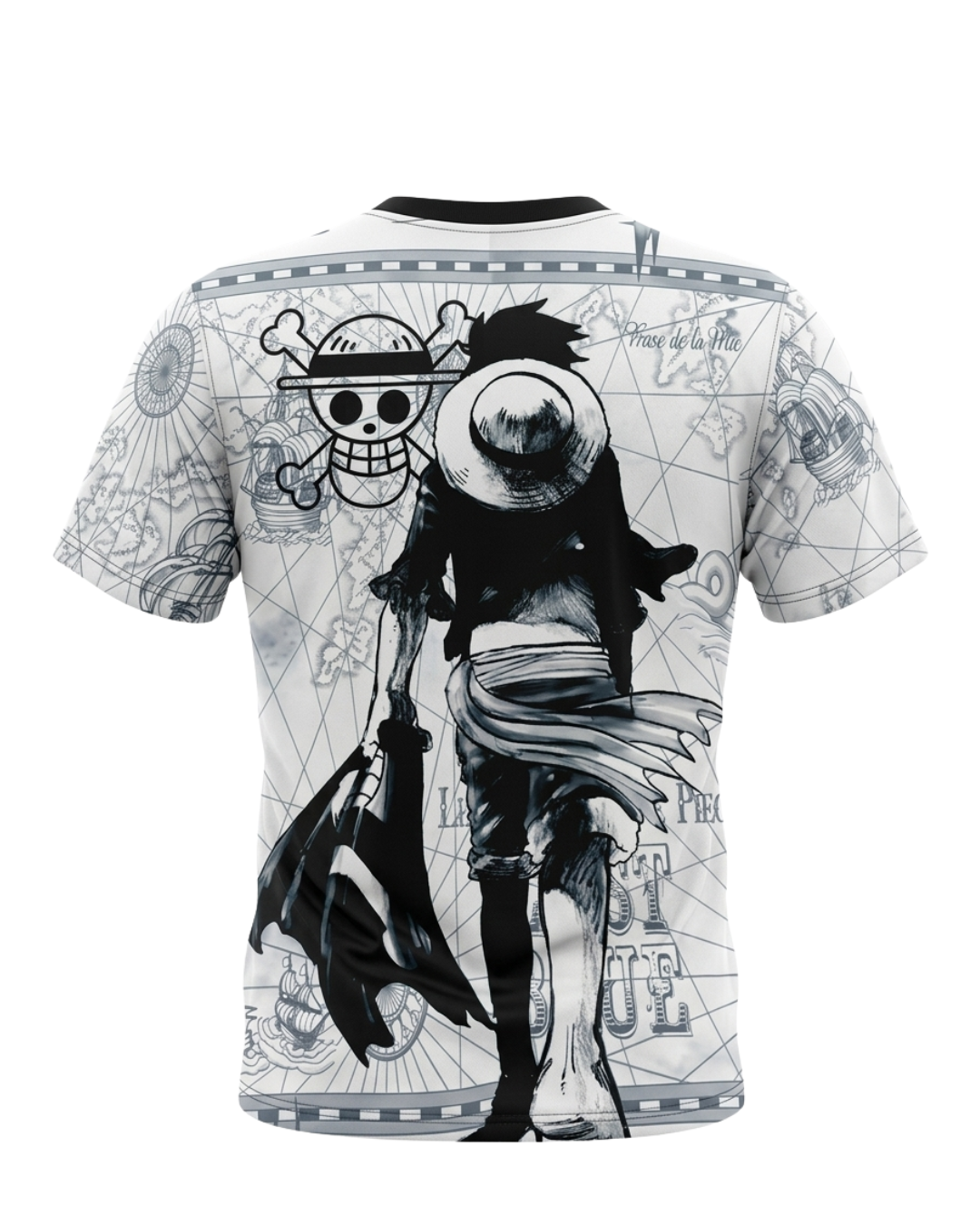 Camiseta Japon One Piece Luffy Map