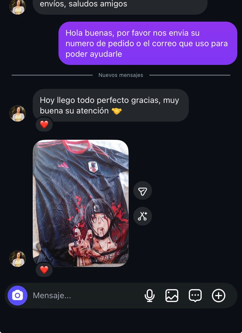 Reseña de cliente en Instagram